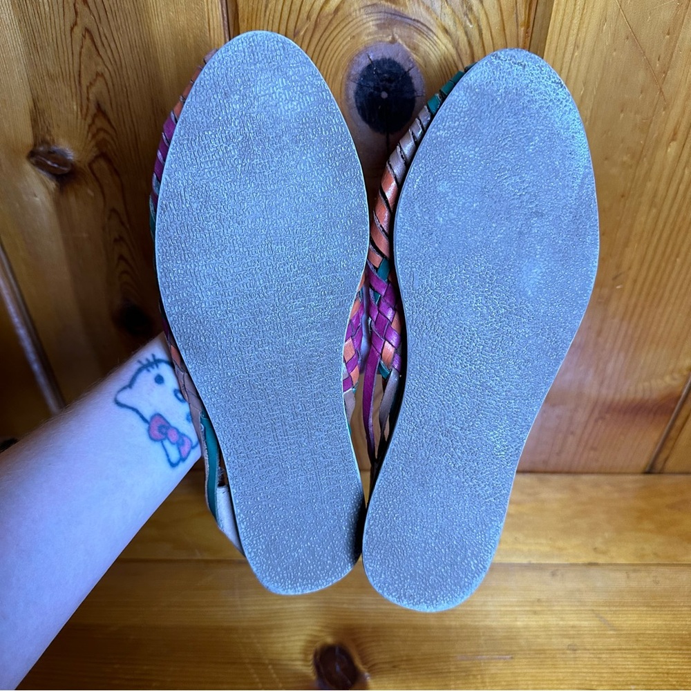 Artesanias D Mongas Multi Color Huaraches Sandals - Picture 4 of 5